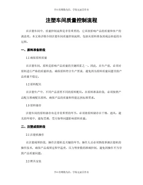 注塑车间质量控制流程