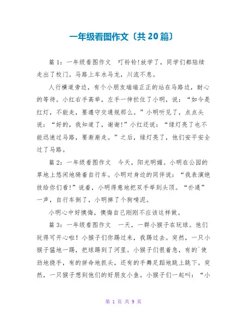 一年级看图作文(共20篇)