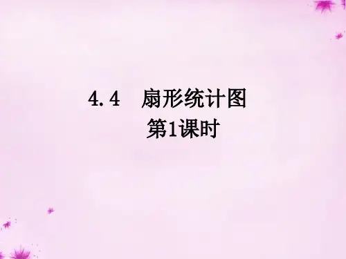 七年级数学上册 4.4 扇形统计图 (第1课时)课件 (新版)青岛版