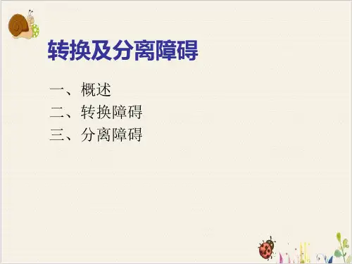转换障碍和分离障碍PPT.