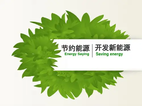 六年级下册科学课件-5.4 节约能源与开发新能源(2)-苏教版