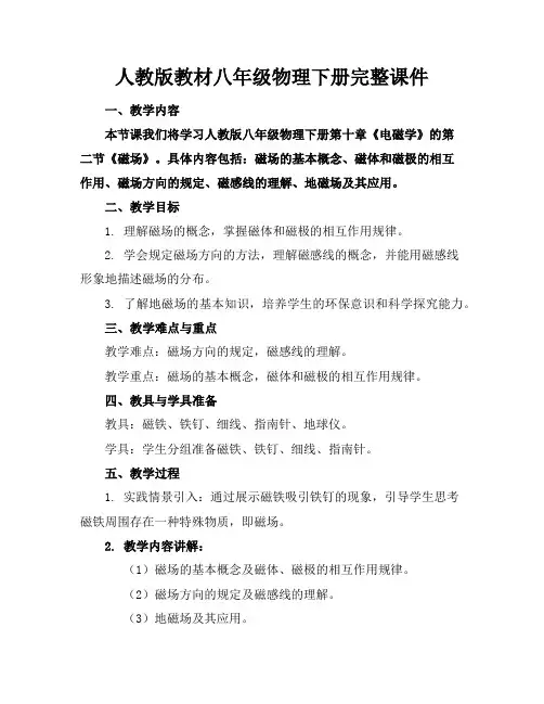 人教版教材八年级物理下册完整课件