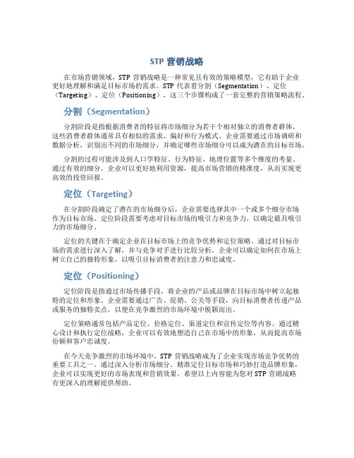 stp营销战略