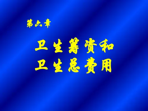 卫生筹资和卫生总费用-精品文档