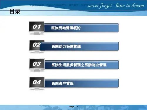 医院后勤部门管理课件