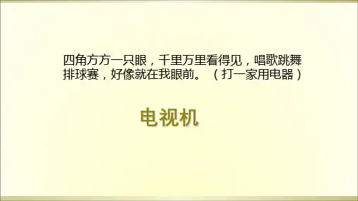《健康看电视》一等奖公开课PPT1