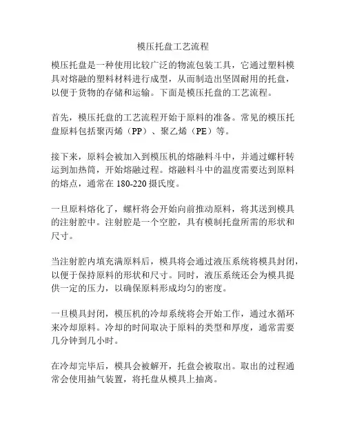 模压托盘工艺流程