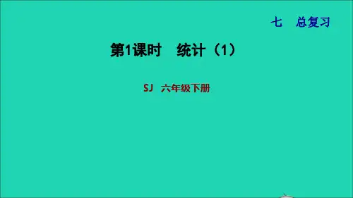 2022六年级数学下册第7单元总复习3统计与可能性第1课时统计1习题课件苏教版
