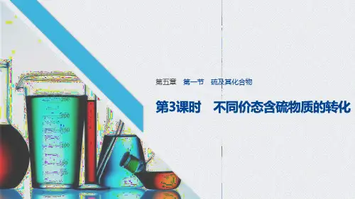 《硫及其化合物》化工生产中的重要非金属元素PPT课件(第3课时不同价态含硫物质的转化)