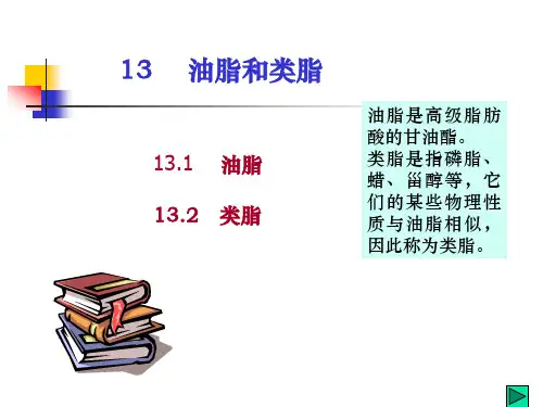 油脂和类脂