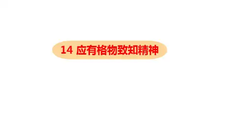 八年级语文部编版下册《应有格物致知精神》优秀PPT课件(共22页)