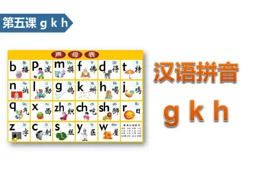 gkh-汉语拼音ppt优秀课件