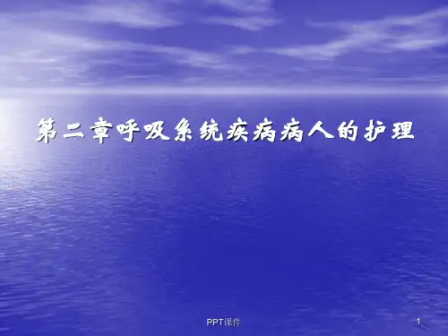 呼吸系统常见症状体征的护理  ppt课件