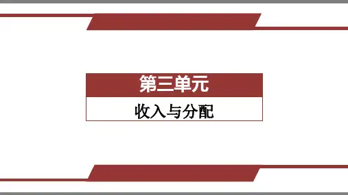 经济生活 第七课 个人收入的分配-2021届高三政治一轮复习课件(共35张PPT)