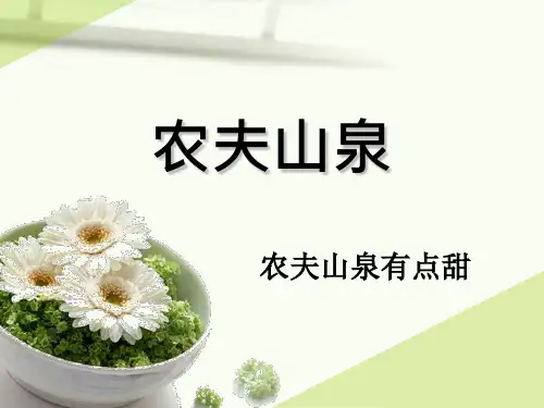 农夫山泉介绍