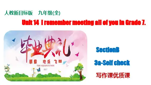 Unit 14  Section B  写作课优质课件 -九年级年级英语全一册课件(人教版新目标)