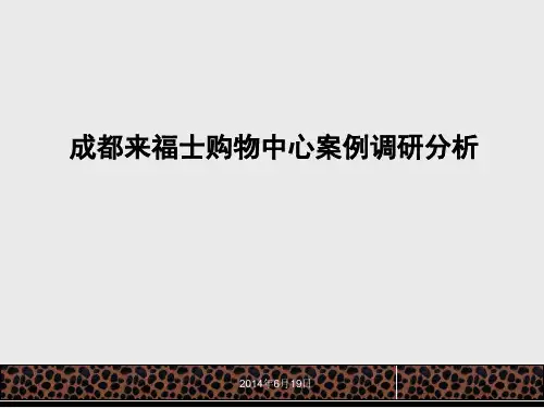 2014年成都来福士购物中心案例调研分析