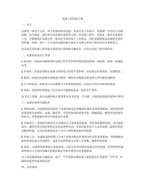 电感工程封装方案