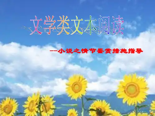 高考语文小说之情节鉴赏方法指导(最终版)名师公开课获奖课件百校联赛一等奖课件