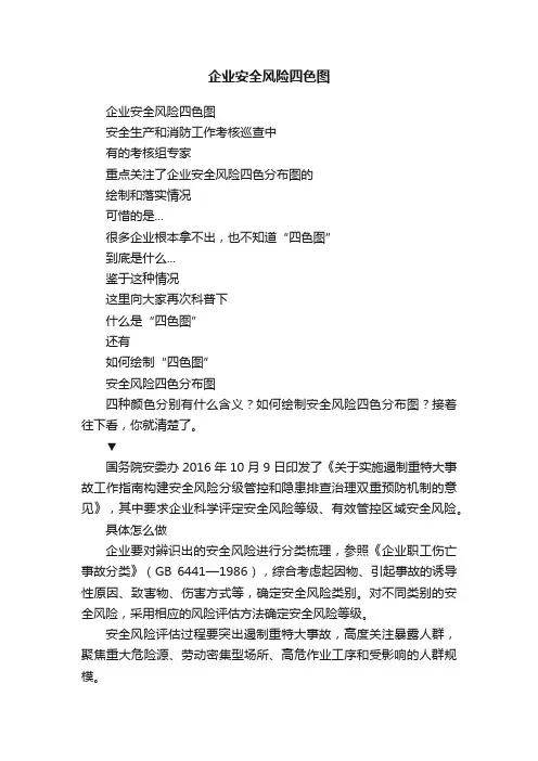 企业安全风险四色图