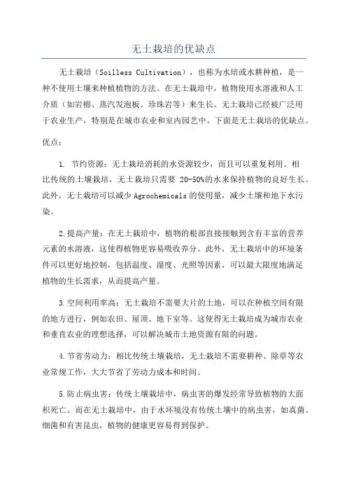 无土栽培的优缺点