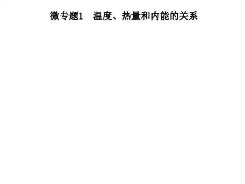 第十章微专题1 温度、热量和内能的关系—2020年秋季九年级物理上册(北师大版)作业课件(共13张PPT)