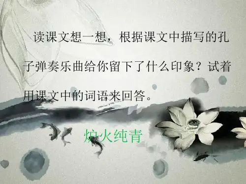 孔子学琴PPT优秀课件