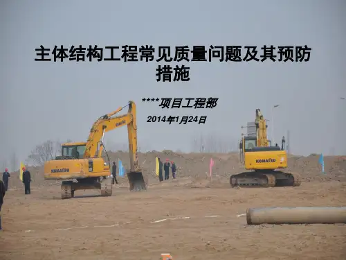 主体结构常见质量问题及预防措施(ppt版)