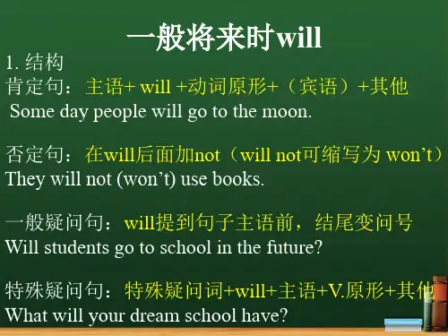 一般将来时willppt课件
