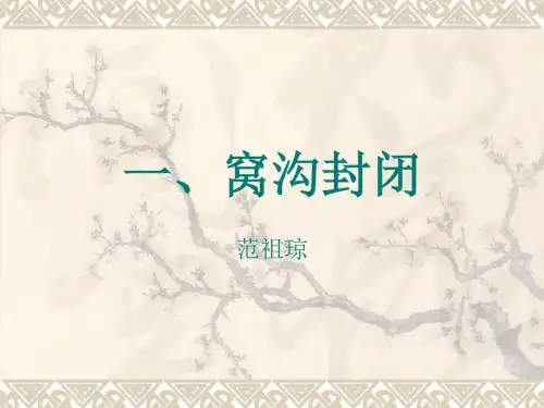 窝沟封闭