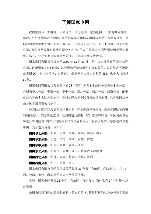 了解国家电网