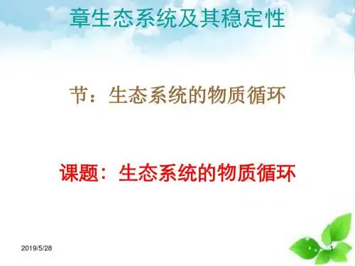 生态系统及其稳定性ppt课件(自制)3 1