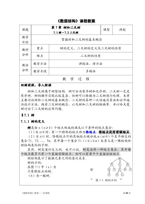 《数据结构(Java)》树和二叉树