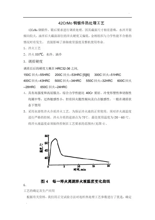 42CrMo钢锻件热处理工艺