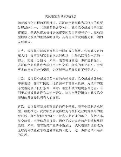 武汉临空新城发展前景