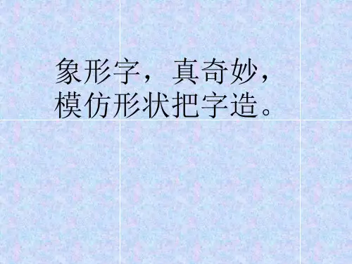 80个常见象形字-附大量甲骨文字形