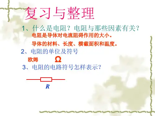 沪粤版九年级物理上册：探究欧姆定律(共张PPT)