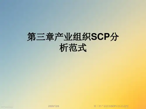 第三章产业组织SCP分析范式[1]