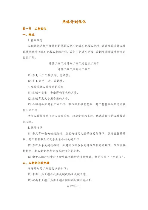 网络计划优化