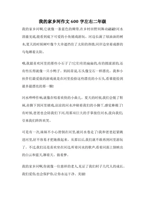 我的家乡河作文600字左右二年级