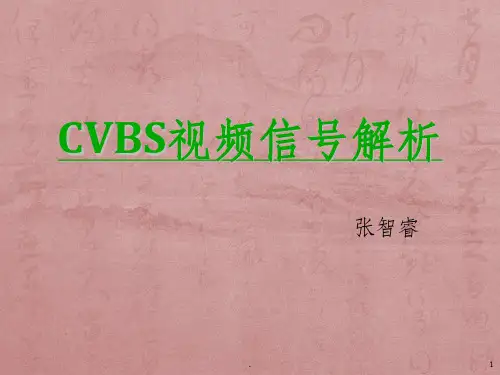 CVBS视频信号解析