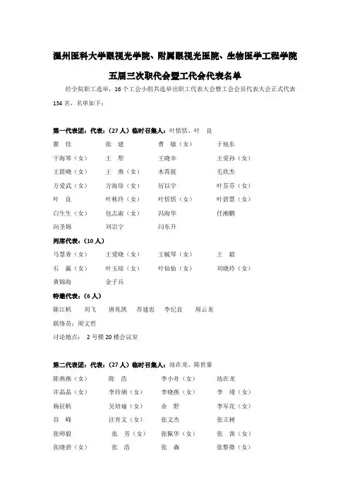 温州医科大学眼视光学院、附属眼视光医院、生物医学工程学院五届 ...