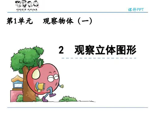 数学 观察立体图形 数学PPT课件