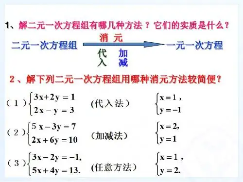 5-8.2 加减消元法解二元一次方程组(2)