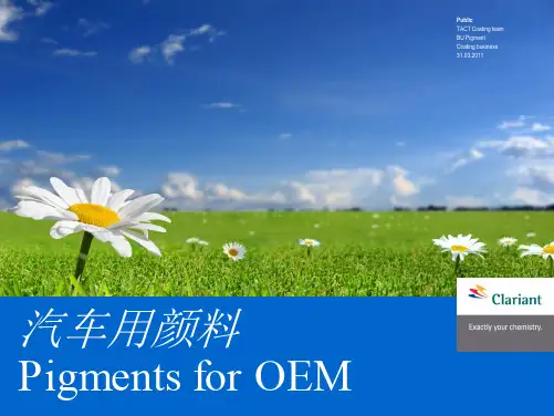 Clariant pigments for oem 科莱恩汽车用颜料