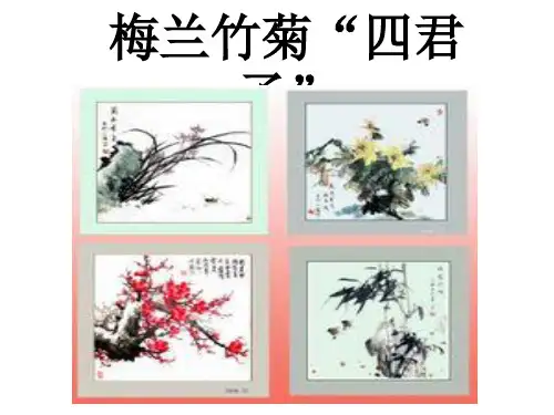 梅兰竹菊演示文稿