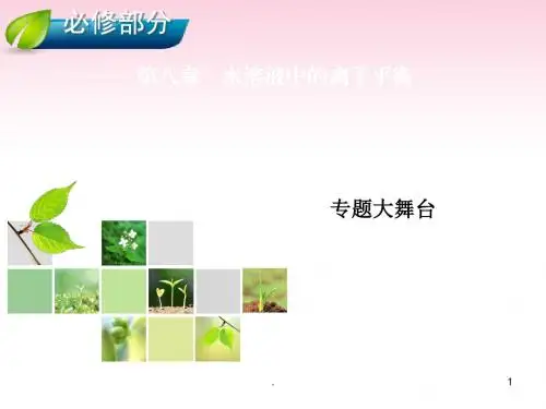 高考化学总复习 第8章 水溶液中的离子平衡课件 新人教版