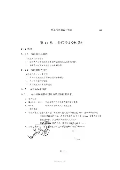 汽车内外后视镜校核指南