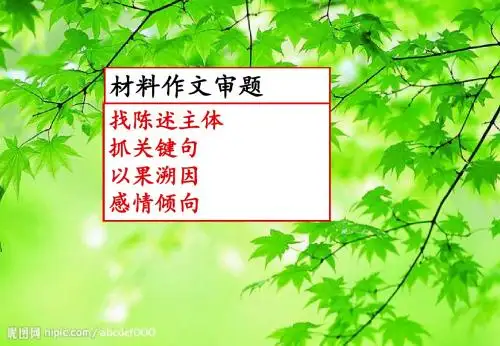 比喻型作文审题指导