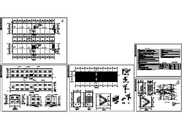 某塑料厂塑料制品生产车间建筑施工图